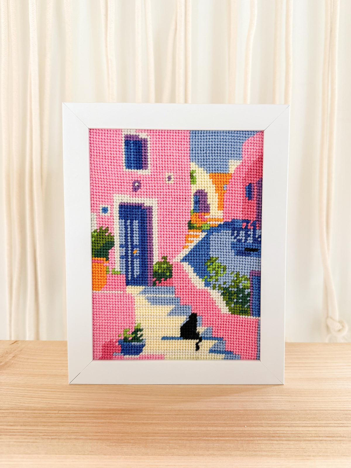 Tapisserie-Stickset "Mediterrane Treppe"