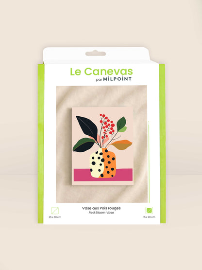 Tapisserie-Stickset "Vase mit roten Beeren"