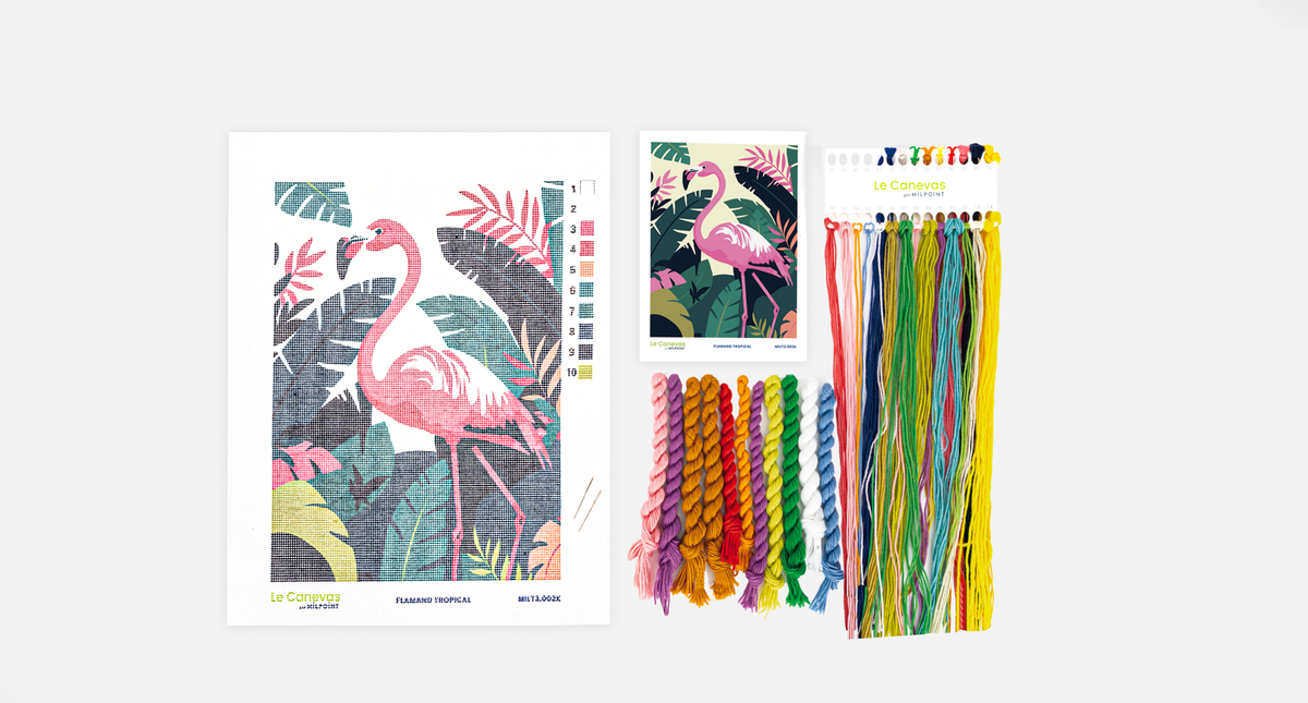 Tapisserie-Stickset "Flamingo"