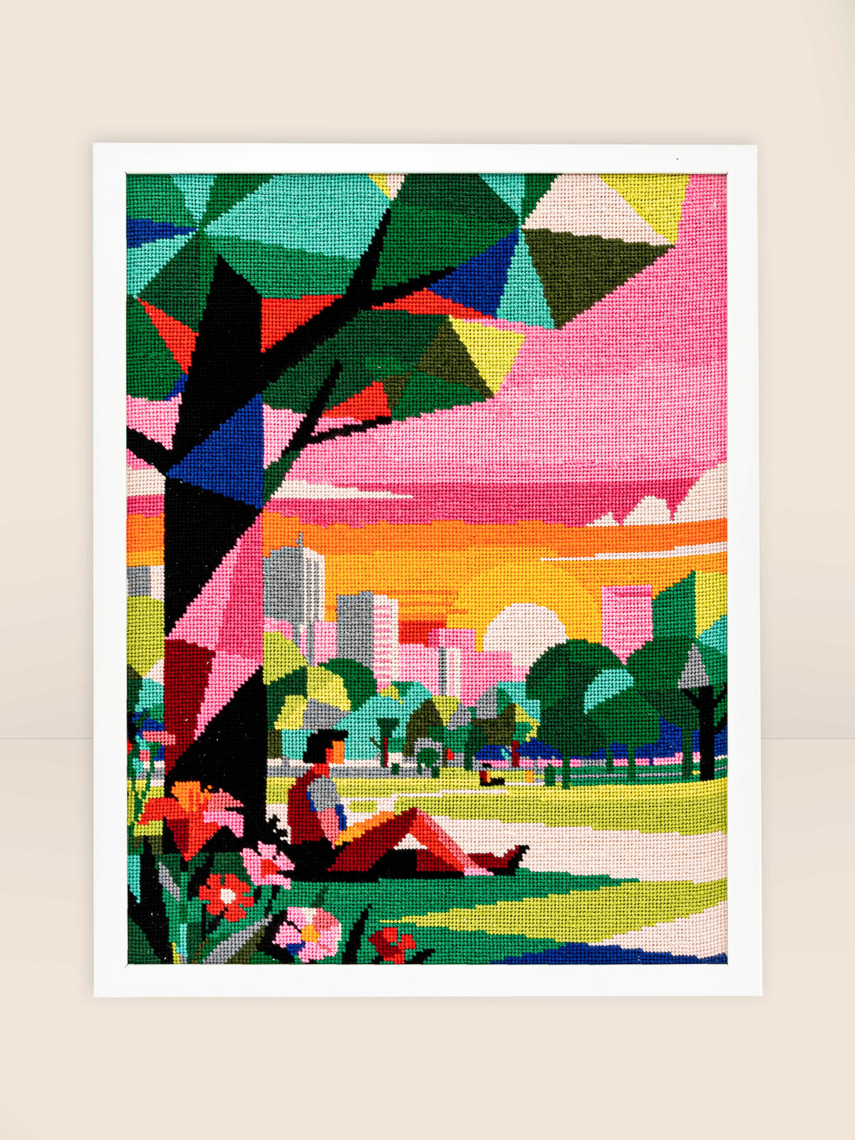 Tapisserie-Stickset "Abendstimmung im Park"