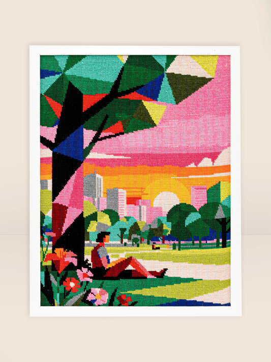 Tapisserie-Stickset "Abendstimmung im Park"