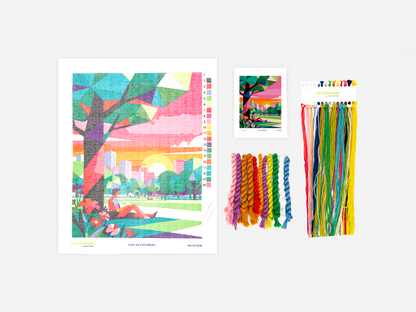 Tapisserie-Stickset "Abendstimmung im Park"