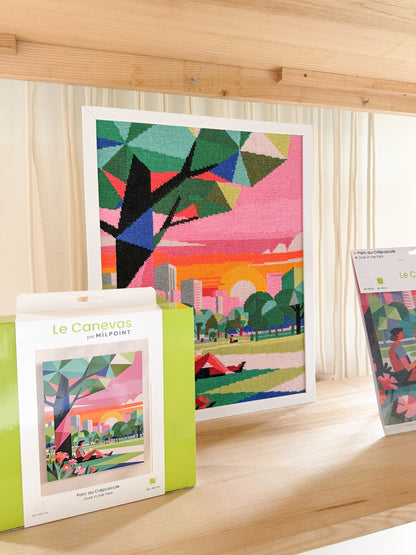 Tapisserie-Stickset "Abendstimmung im Park"