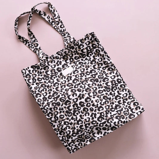 Tote Bag Handbedruckt Leo Brown