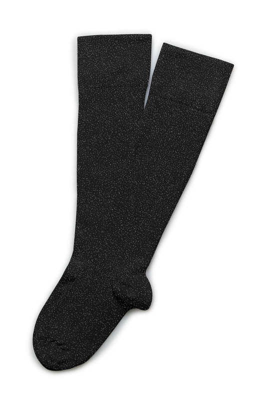 Glitzernde Energie Kniesocken Anne-Sophie - Noir