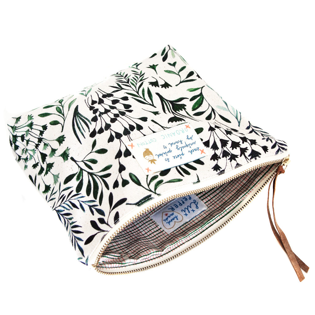 Pouch Green Leaves