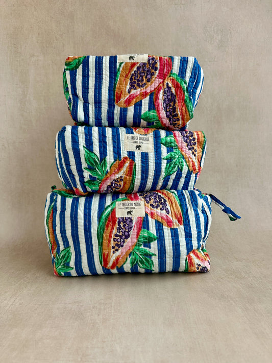Necessaire Papaya blau