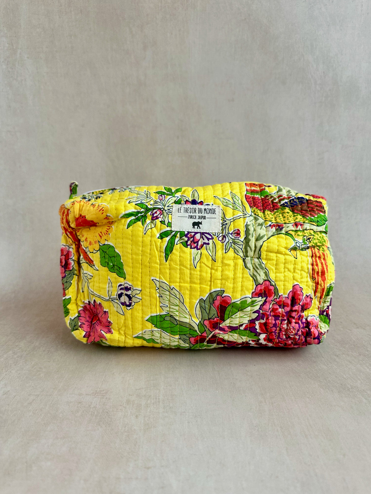 Secret Garden toiletry bag yellow