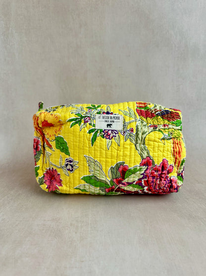 Secret Garden toiletry bag yellow