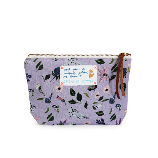 Pouch Purple Flowers