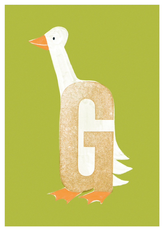 Postkarte Das ABC G