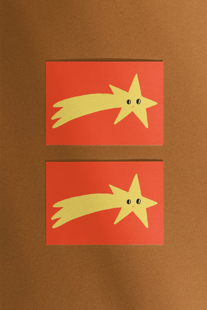 Postkarte Schweifstern