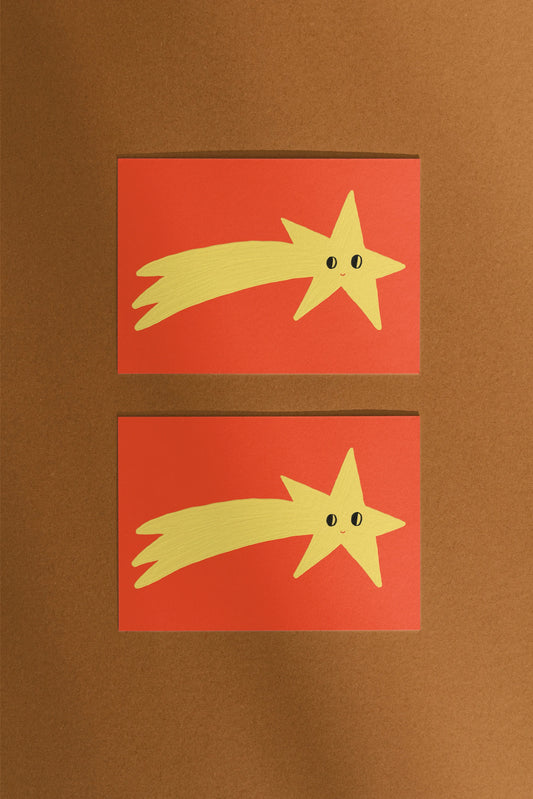 Postkarte Schweifstern