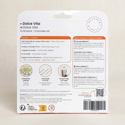 Stickset mit Stickrahmen "La dolce vita"