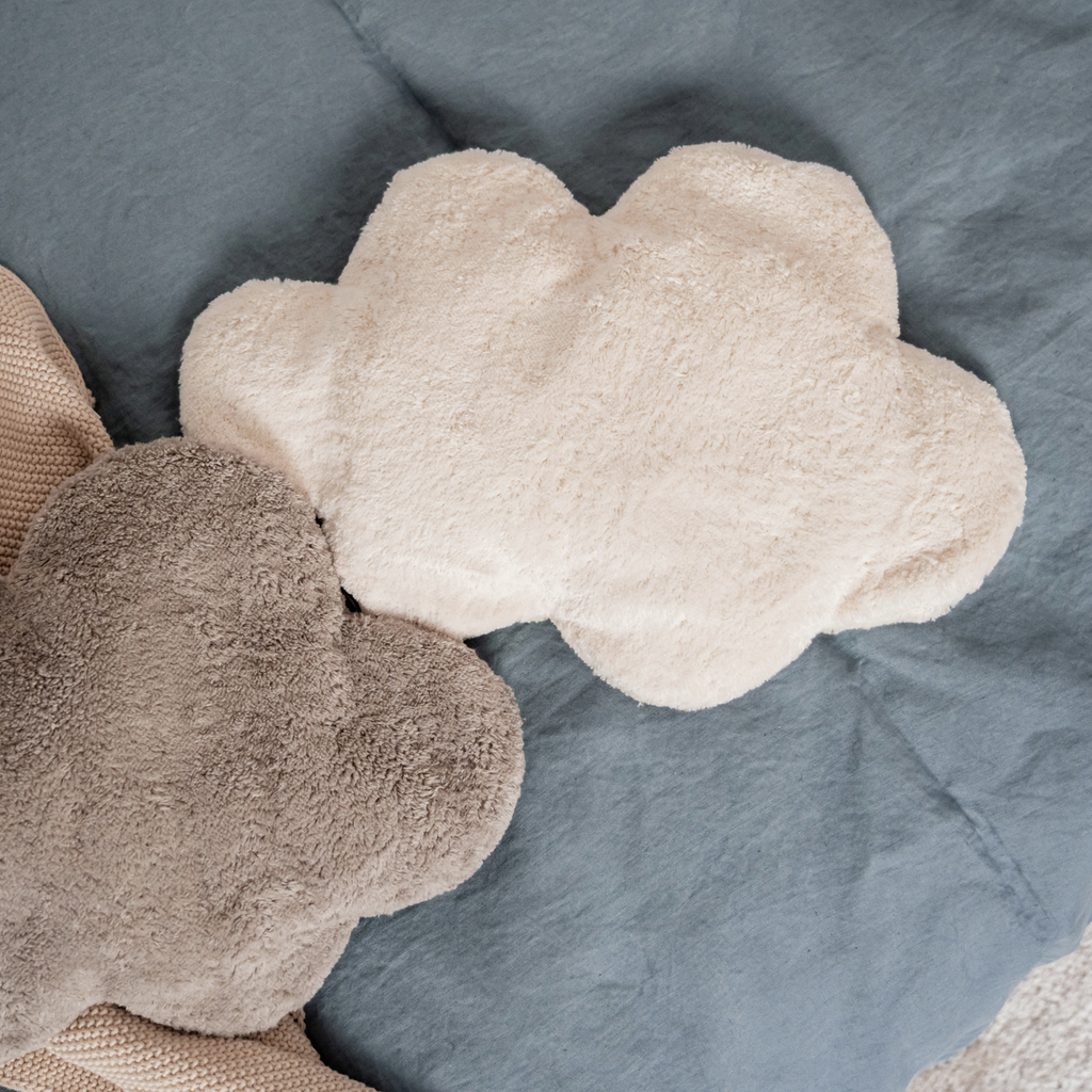 Coussin chauffant nuage blanc