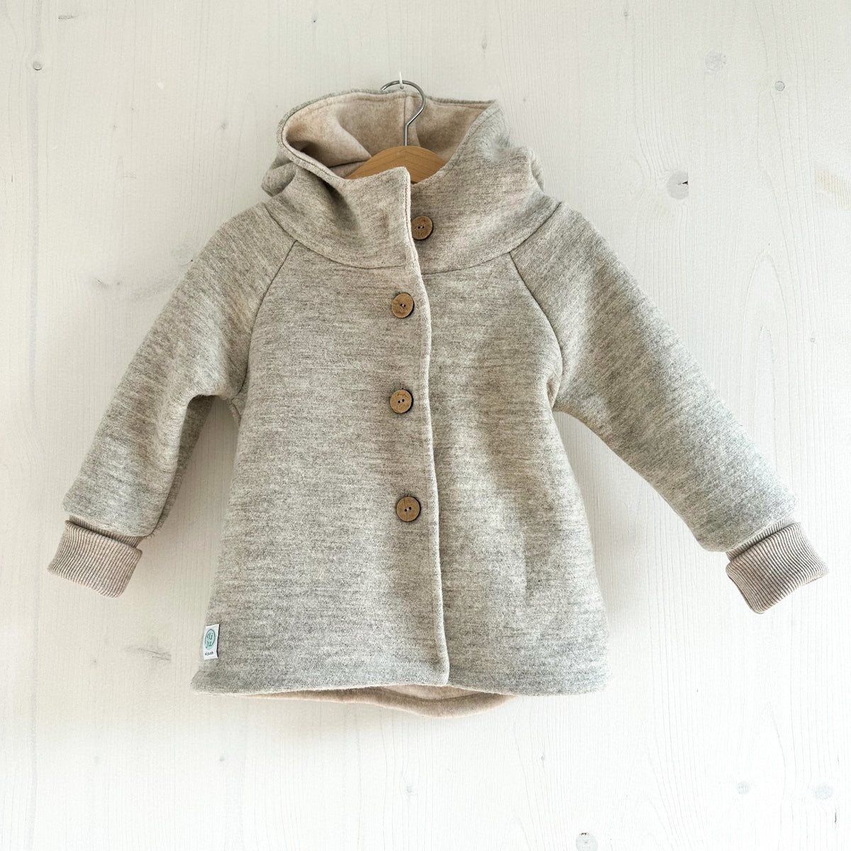 Wollwalk Jacke mit Jerseyfutter