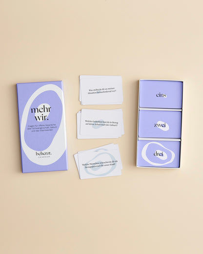 Jeu de cartes « mehr wir ».