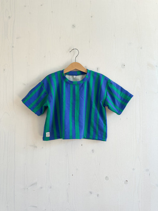 Cropped wide Tee Stripes