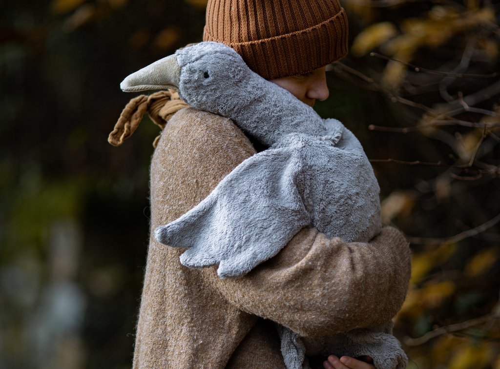 Doudou oie gris