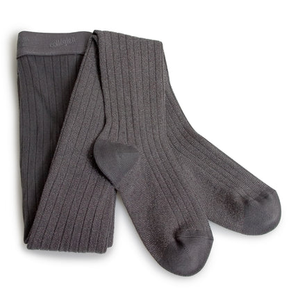 Amélie Glitter Tights – Pebble Grey