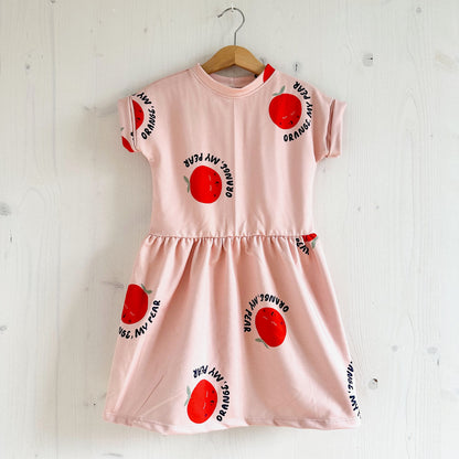 Robe en jersey orange