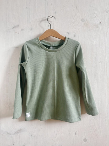 Ribbed long-sleeve shirt