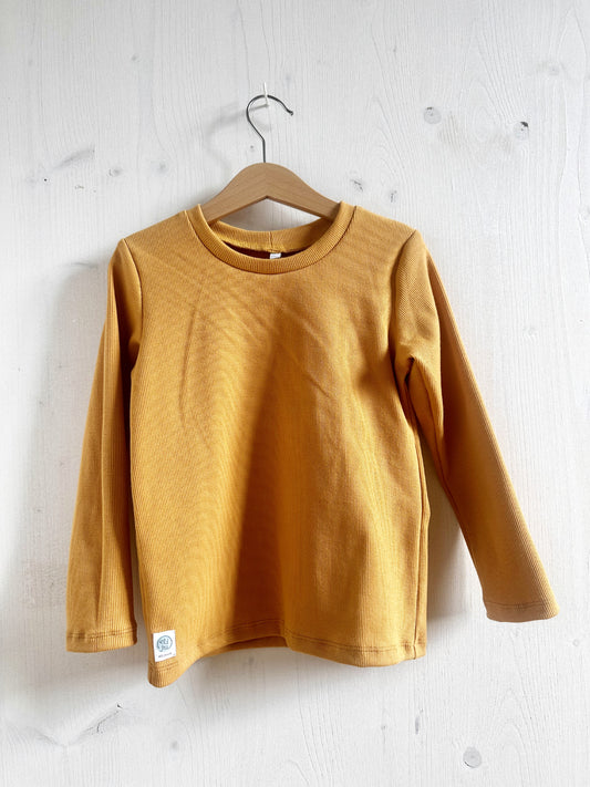 Langarmshirt gerippt