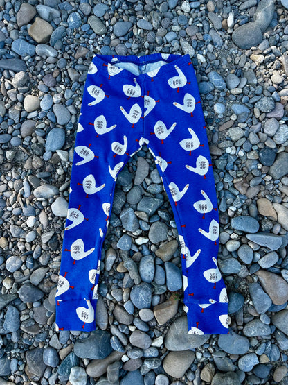 Legging côtelé oies