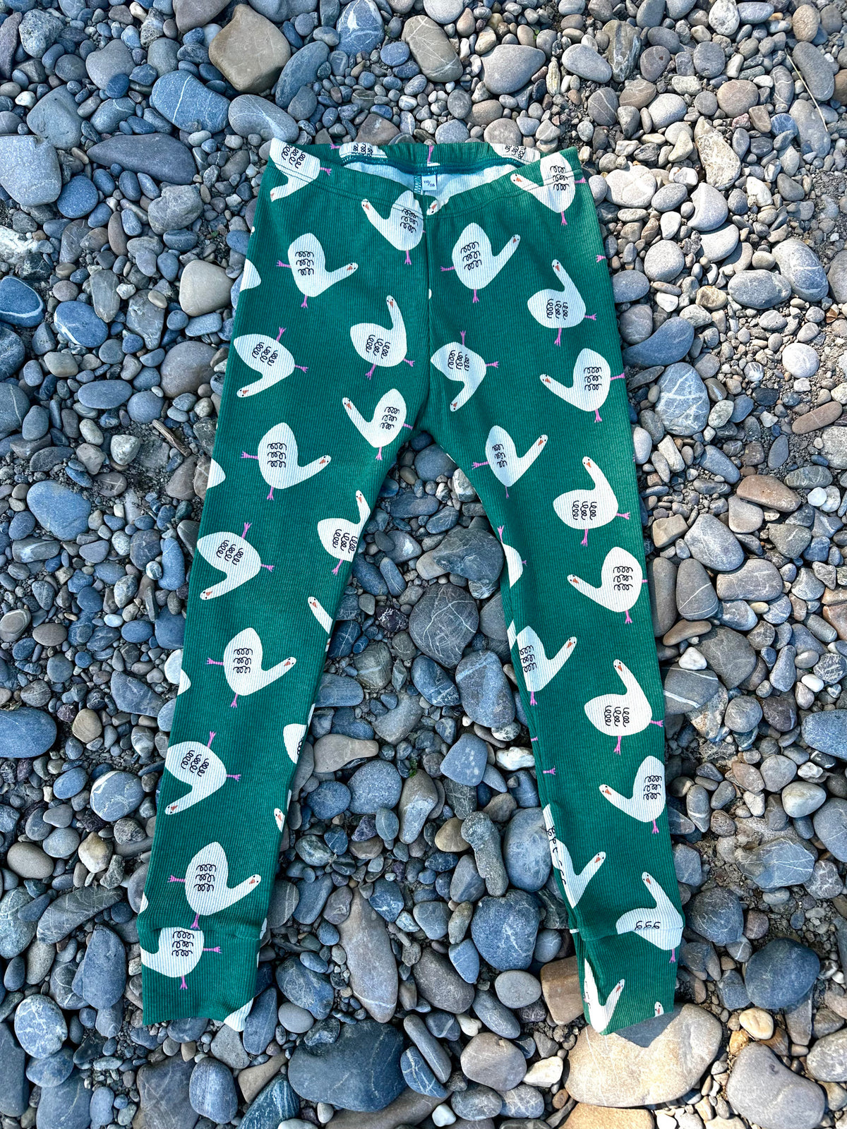 Legging côtelé oies