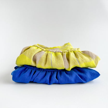 Robe en lin cobalt
