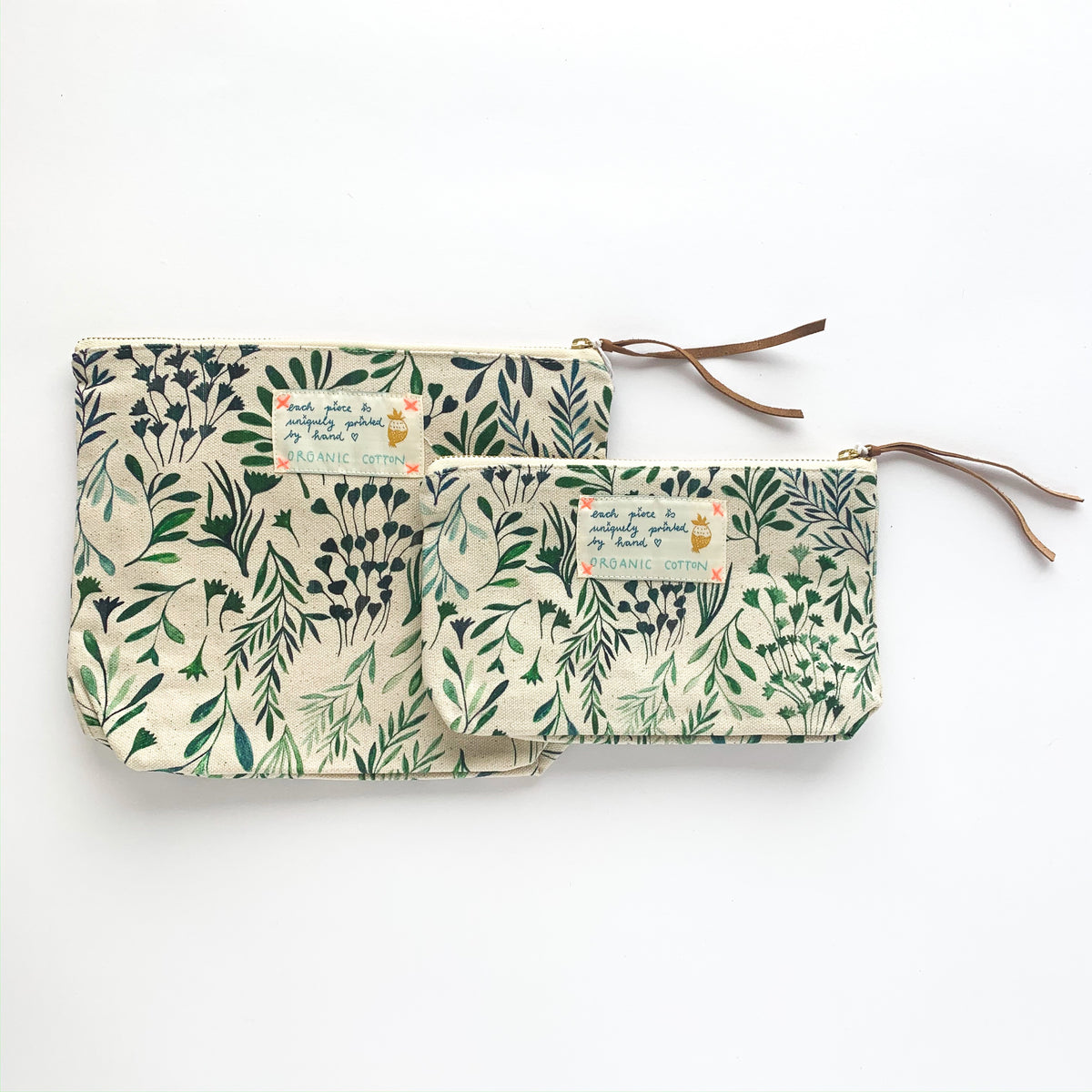 Pouch Green Leaves