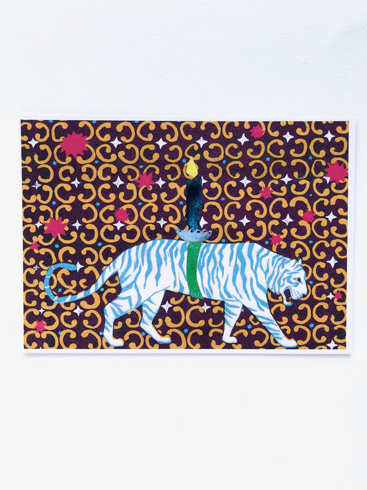 Postkarte Tiger
