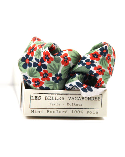 Seidenfoulard Capucine Marine