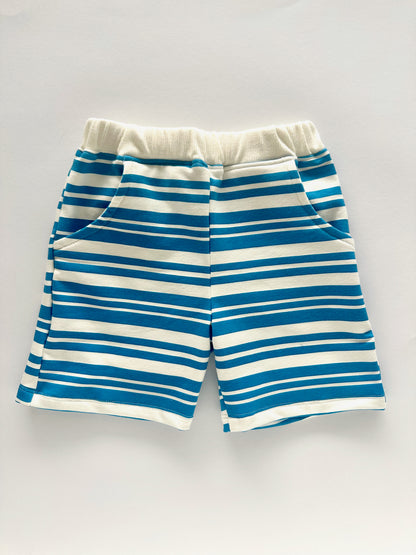 Short bleu/blanc à rayures