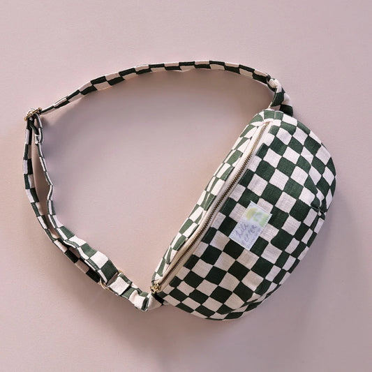 Shoulder Bag Check Rose Green