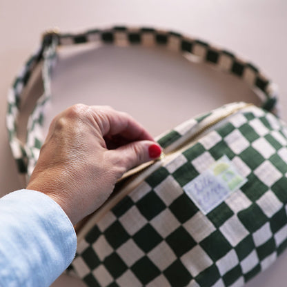 Sac bandoulière Check Rose Vert