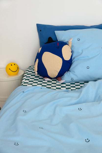 Bettwäsche Set Smiley blue