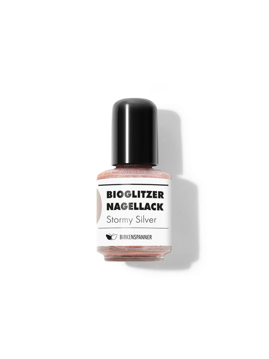 Glitzer Nagellack Stormy Silver