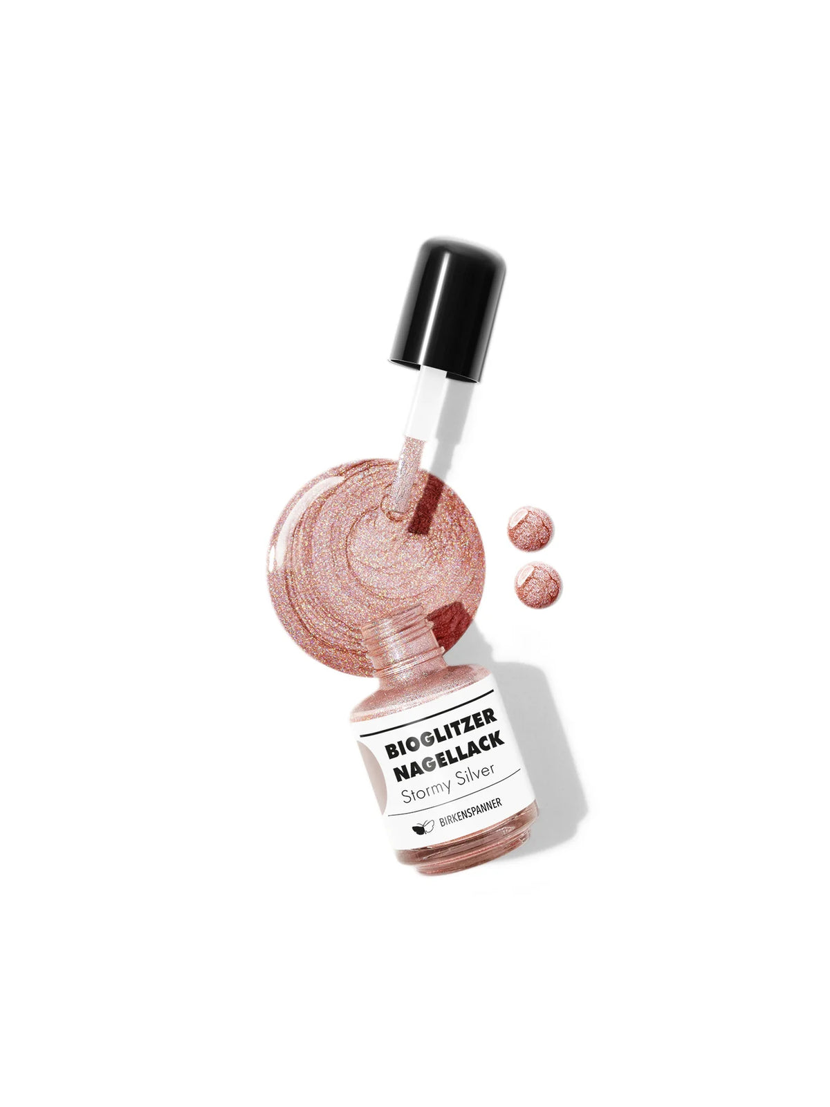 Glitzer Nagellack Stormy Silver