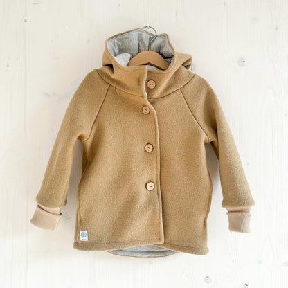 Wollwalk Jacke mit Jerseyfutter