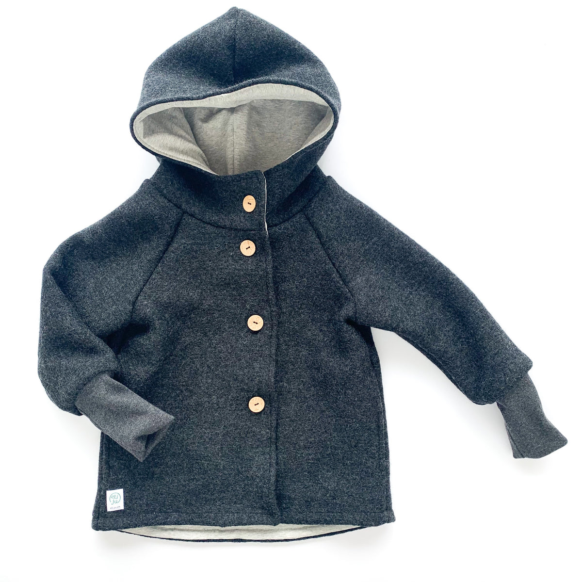 Wollwalk Jacke mit Jerseyfutter