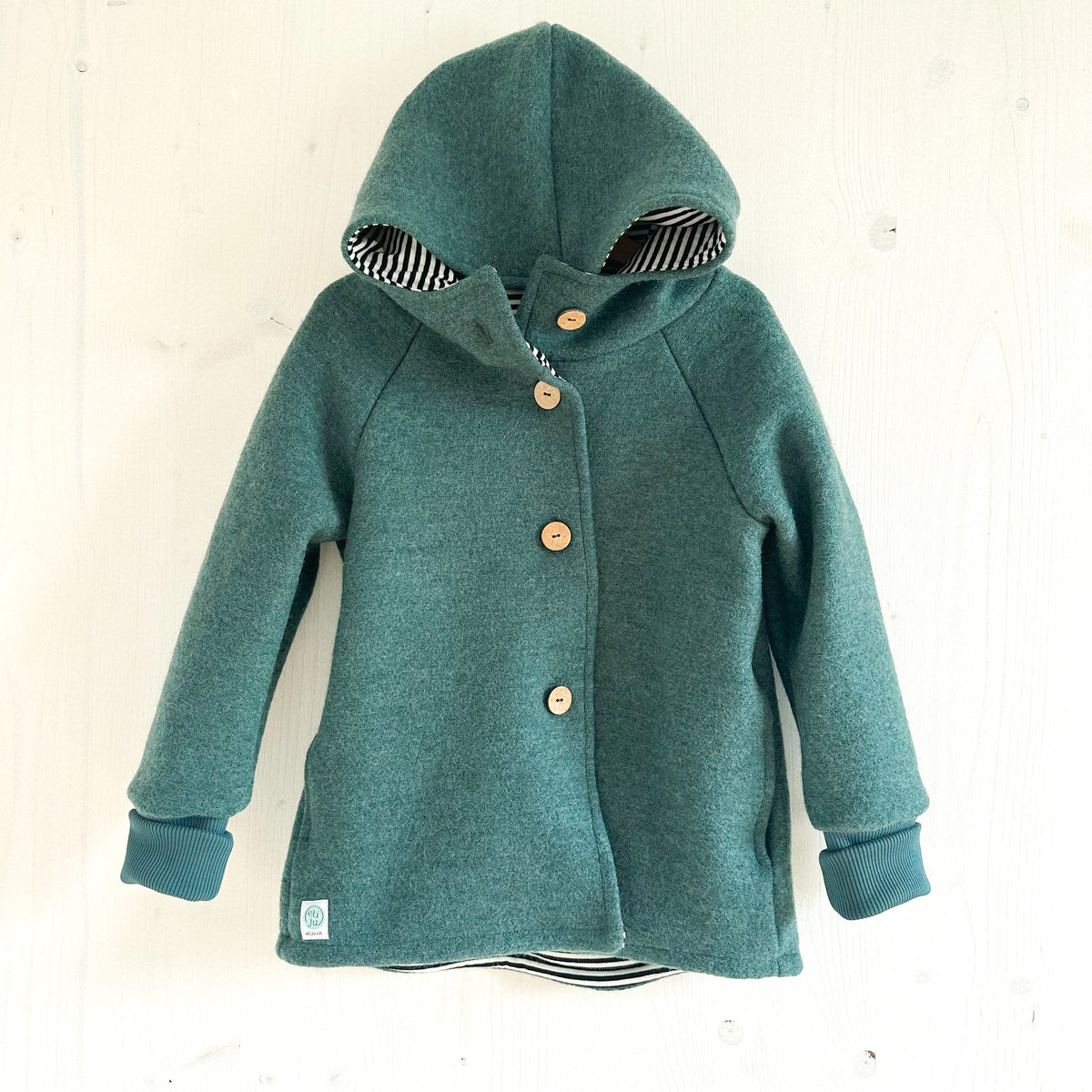 Wollwalk Jacke mit Jerseyfutter