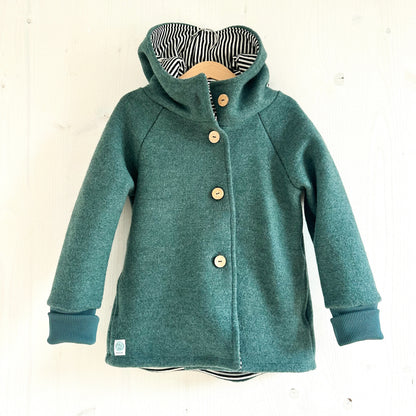 Wollwalk Jacke mit Jerseyfutter