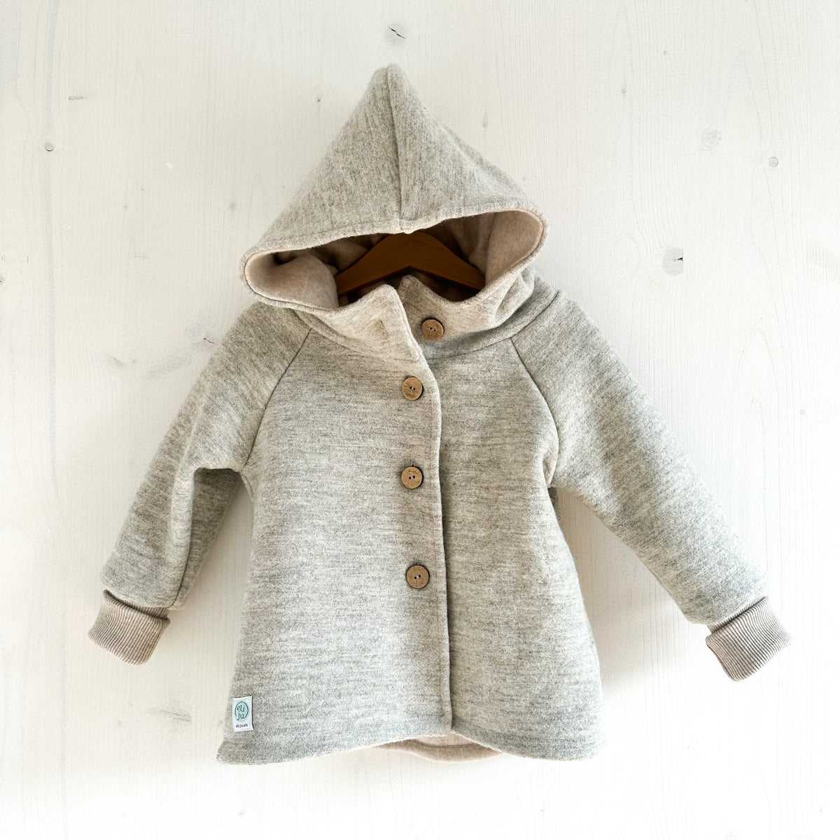 Wollwalk Jacke mit Jerseyfutter