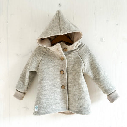 Wollwalk Jacke mit Jerseyfutter