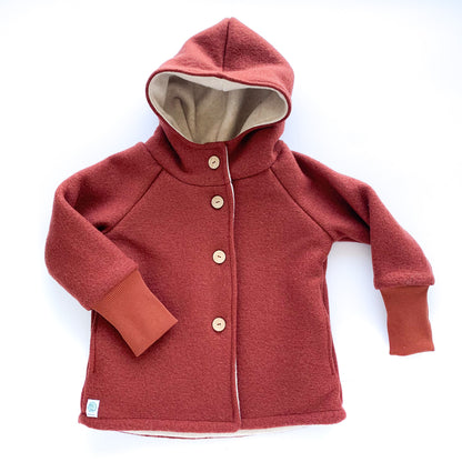 Wollwalk Jacke mit Jerseyfutter