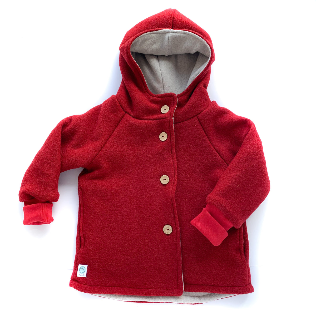 Wollwalk Jacke mit Jerseyfutter